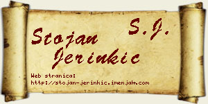 Stojan Jerinkić vizit kartica